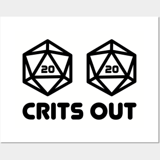 Crits Out D20 Nat20 Posters and Art